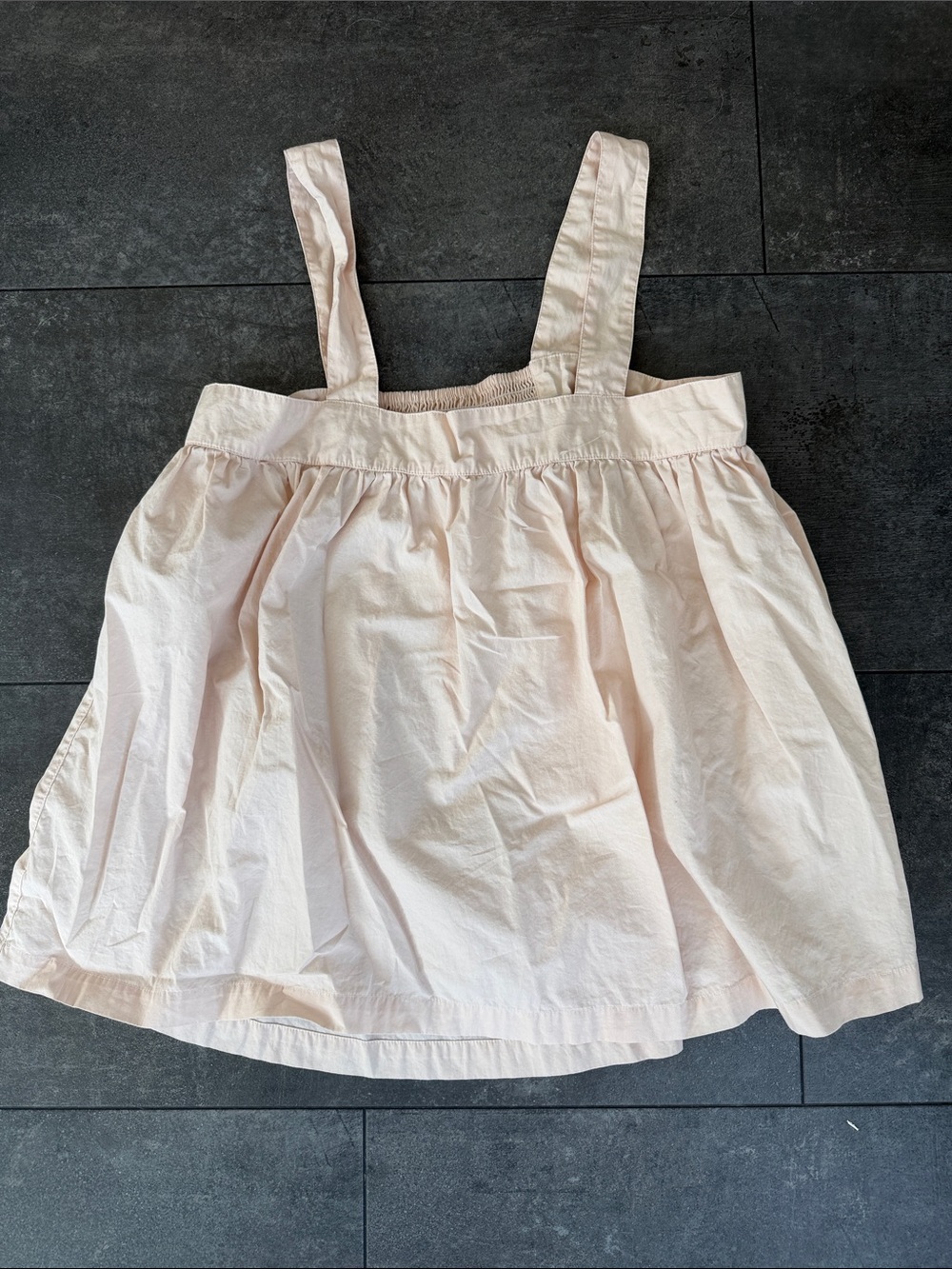 Light Pale Pink Sleeveless Cotton Pajama Top